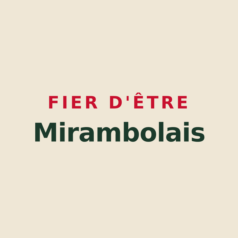 Tote bag « Fier d'être Mirambolais » — design pour Mirambeau