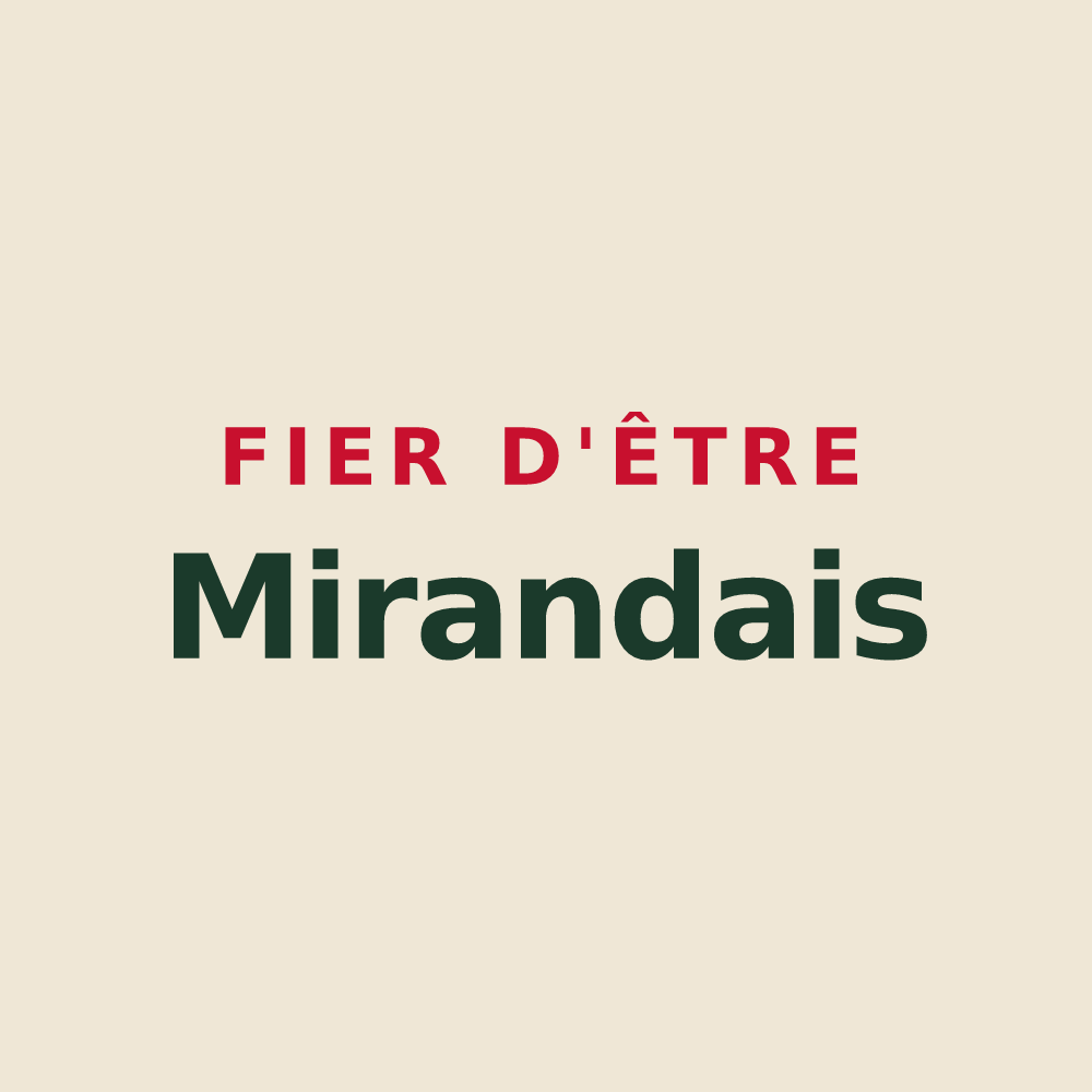 Tote bag « Fier d'être Mirandais » — design pour Mirande