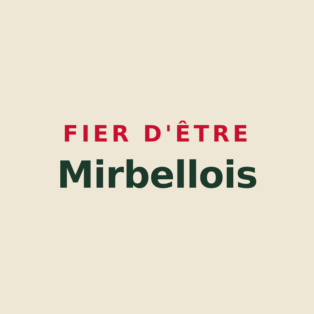 Tote bag « Fier d'être Mirbellois » — design pour Mirbel