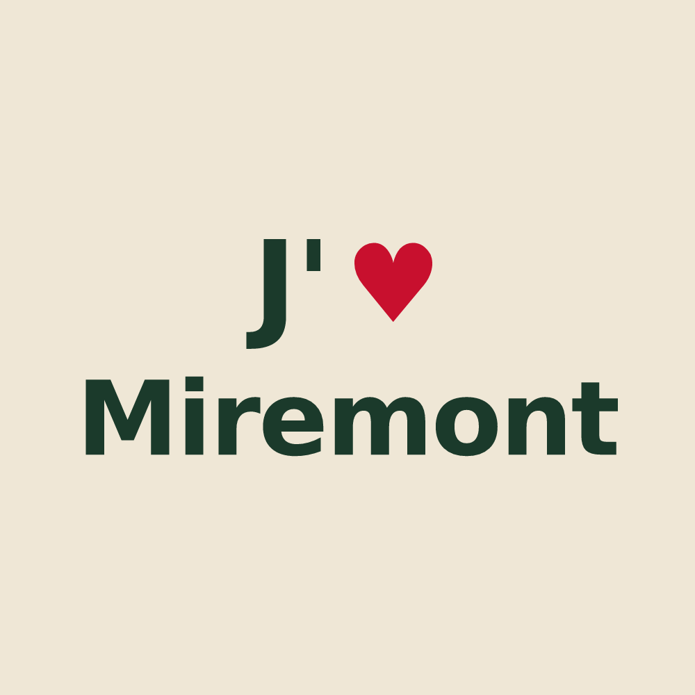 Tote bag personnalisé Miremont — design J'aime Miremont
