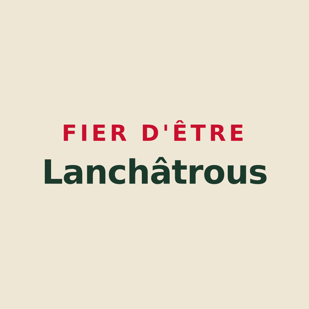 Tote bag « Fier d'être Lanchâtrous » — design pour Miribel-Lanchâtre