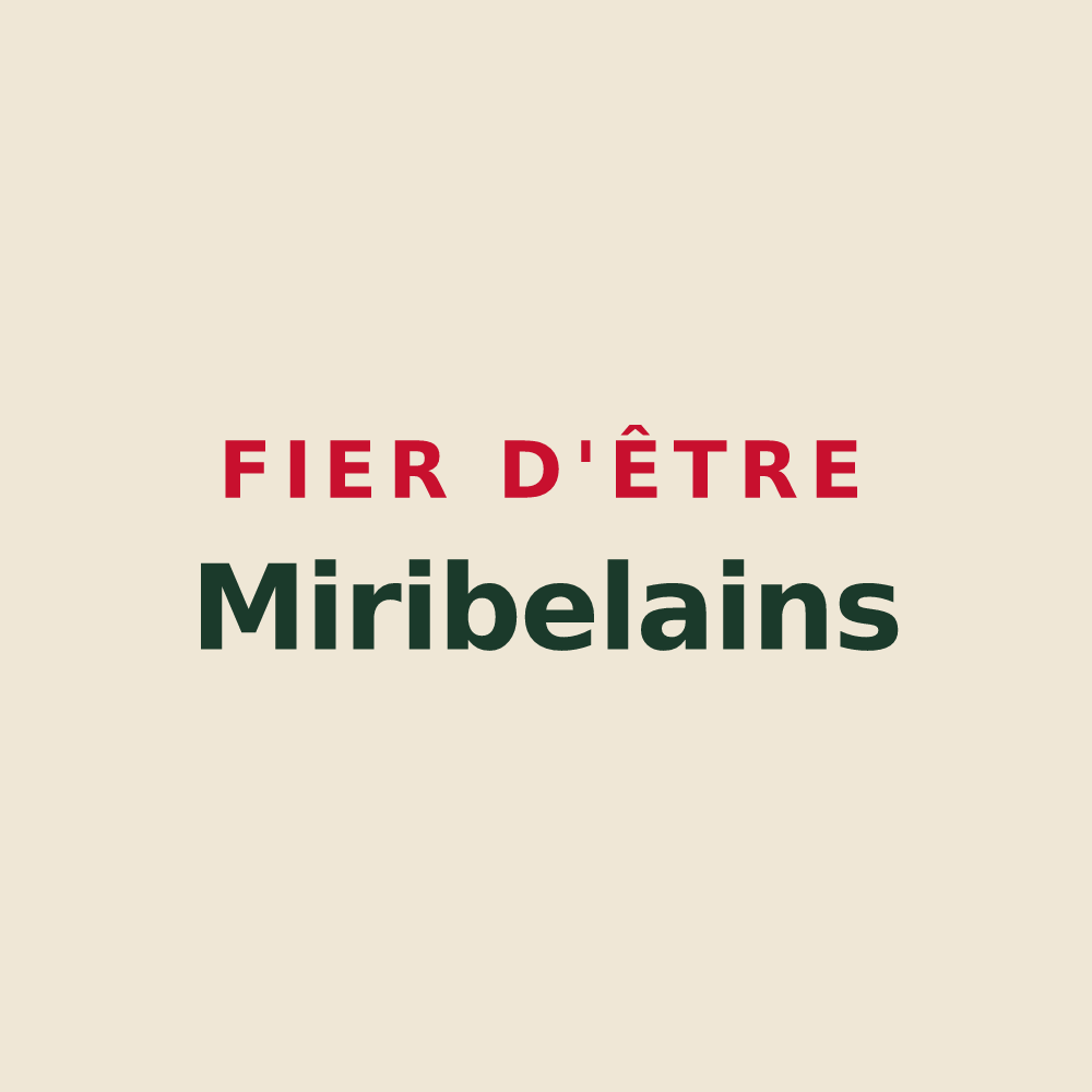 Tote bag « Fier d'être Miribelains » — design pour Miribel-les-Échelles