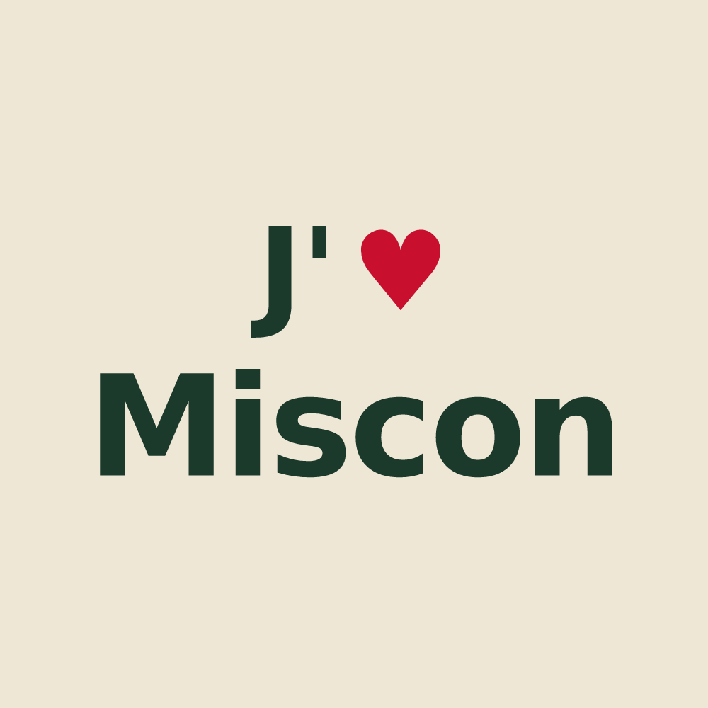 Tote bag personnalisé Miscon — design J'aime Miscon