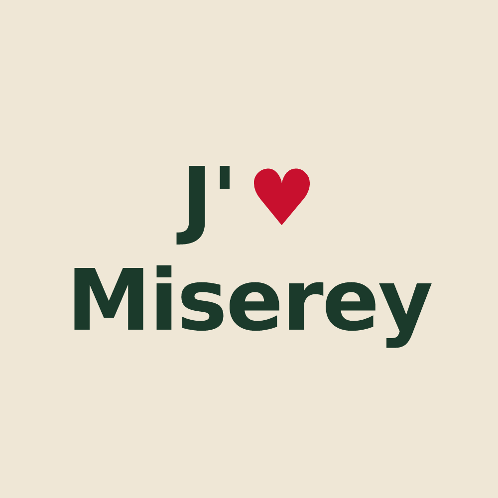 Tote bag personnalisé Miserey — design J'aime Miserey