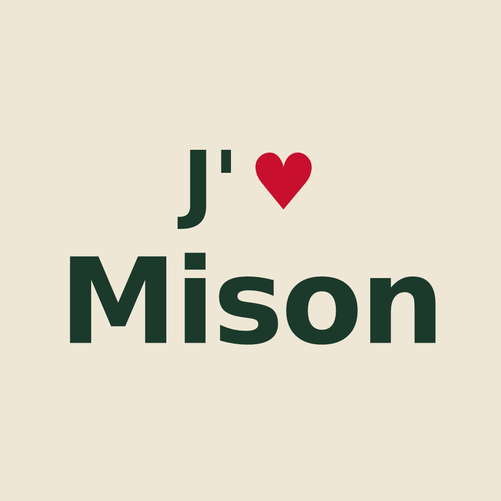 Tote bag personnalisé Mison — design J'aime Mison