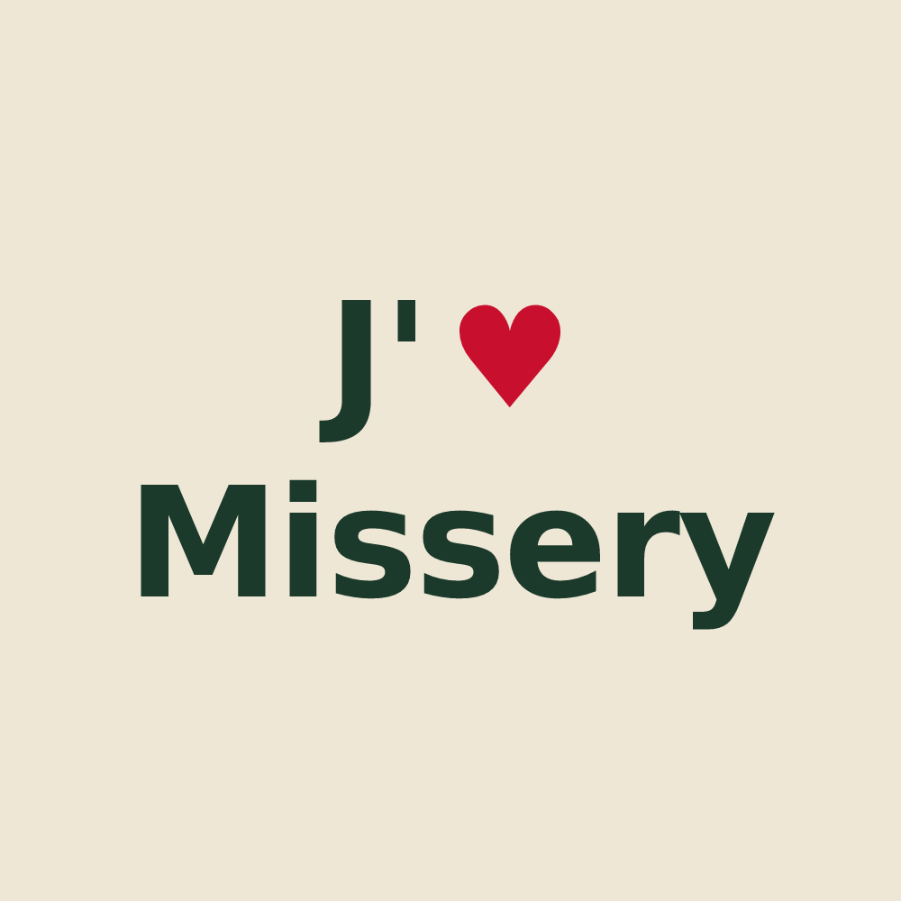 Tote bag personnalisé Missery — design J'aime Missery