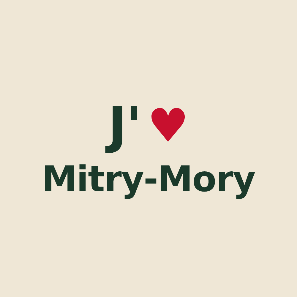 Tote bag personnalisé Mitry-Mory — design J'aime Mitry-Mory