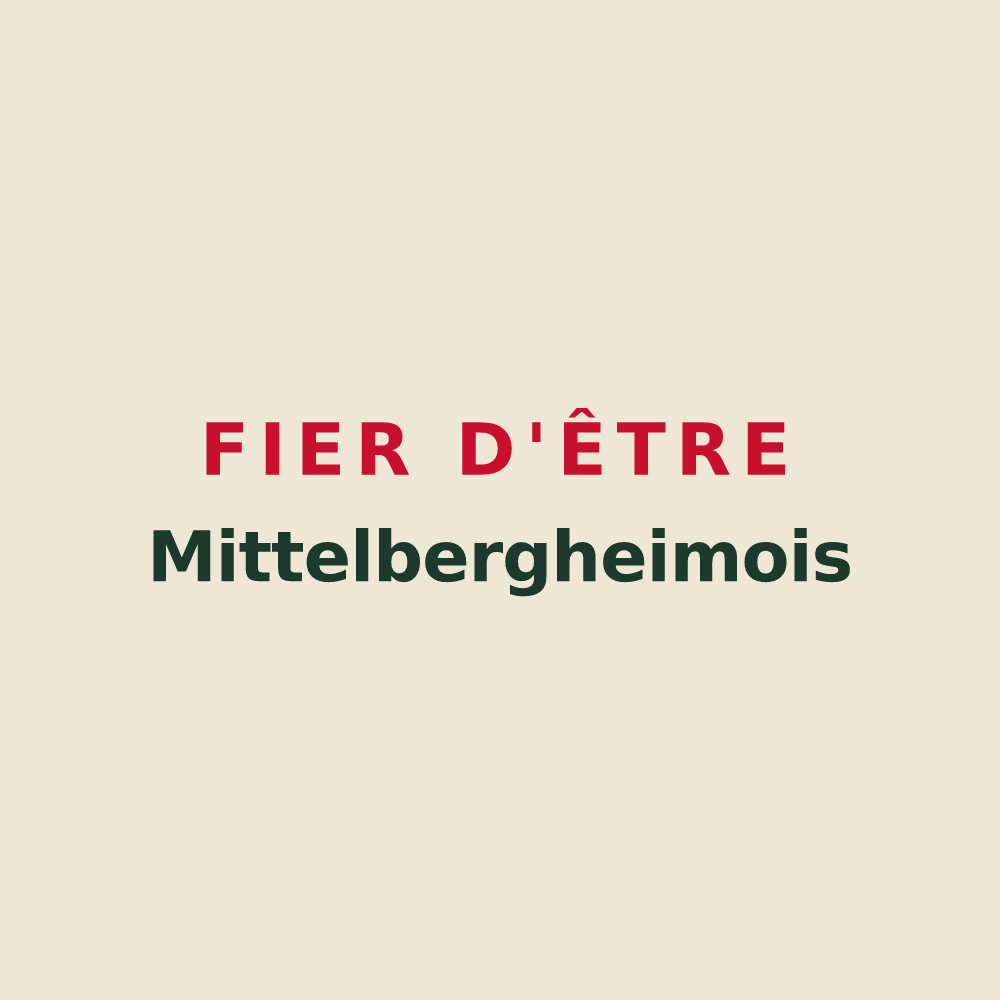 Tote bag « Fier d'être Mittelbergheimois » — design pour Mittelbergheim