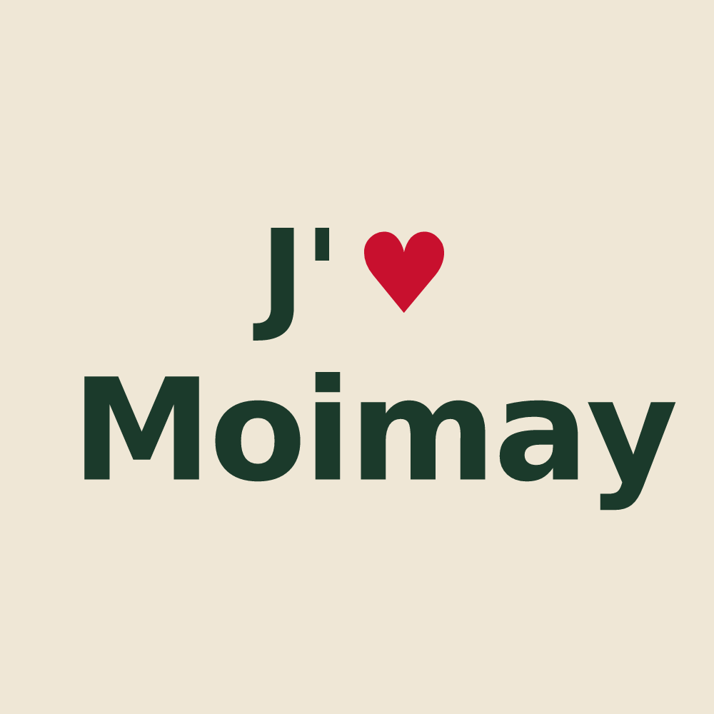 Tote bag personnalisé Moimay — design J'aime Moimay