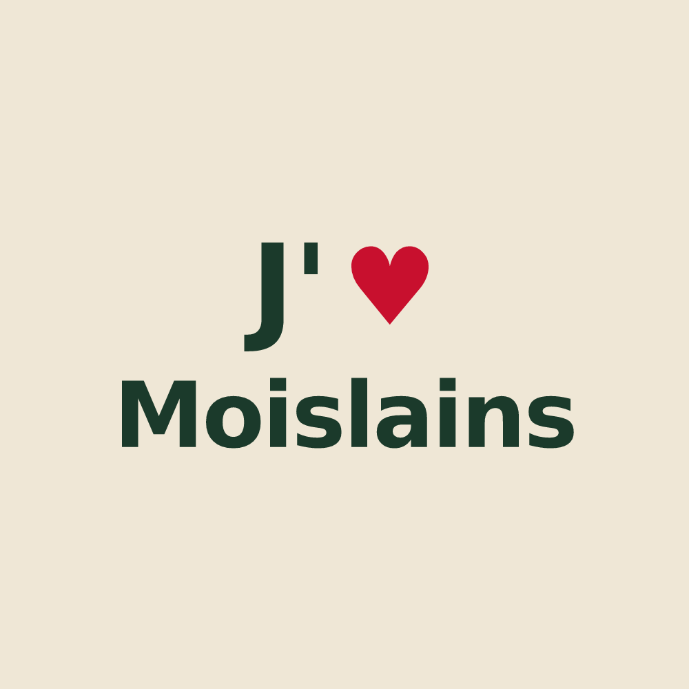 Tote bag personnalisé Moislains — design J'aime Moislains