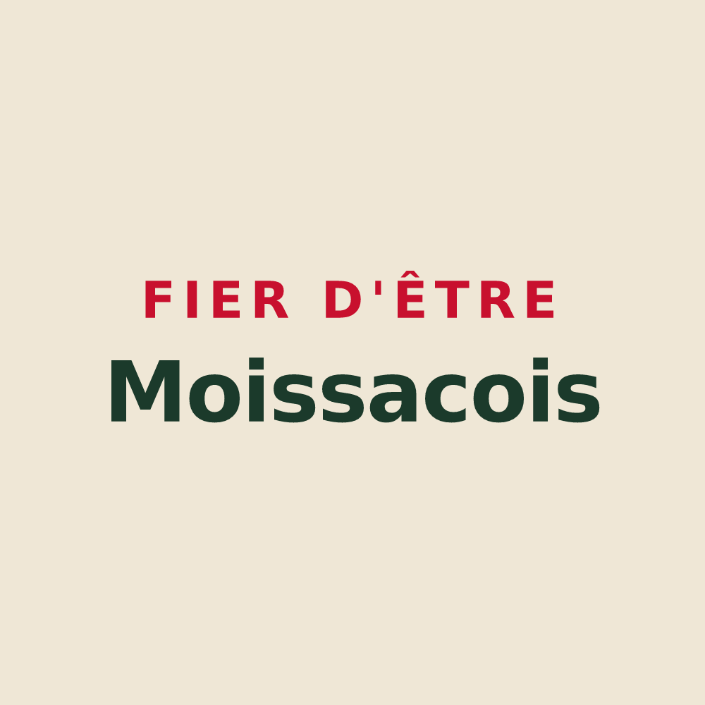 Tote bag « Fier d'être Moissacois » — design pour Moissac-Vallée-Française