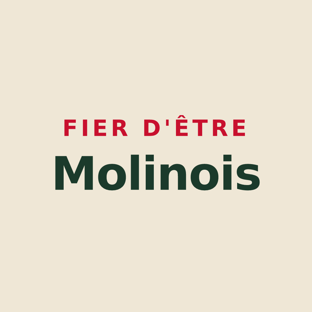 Tote bag « Fier d'être Molinois » — design pour Molins-sur-Aube