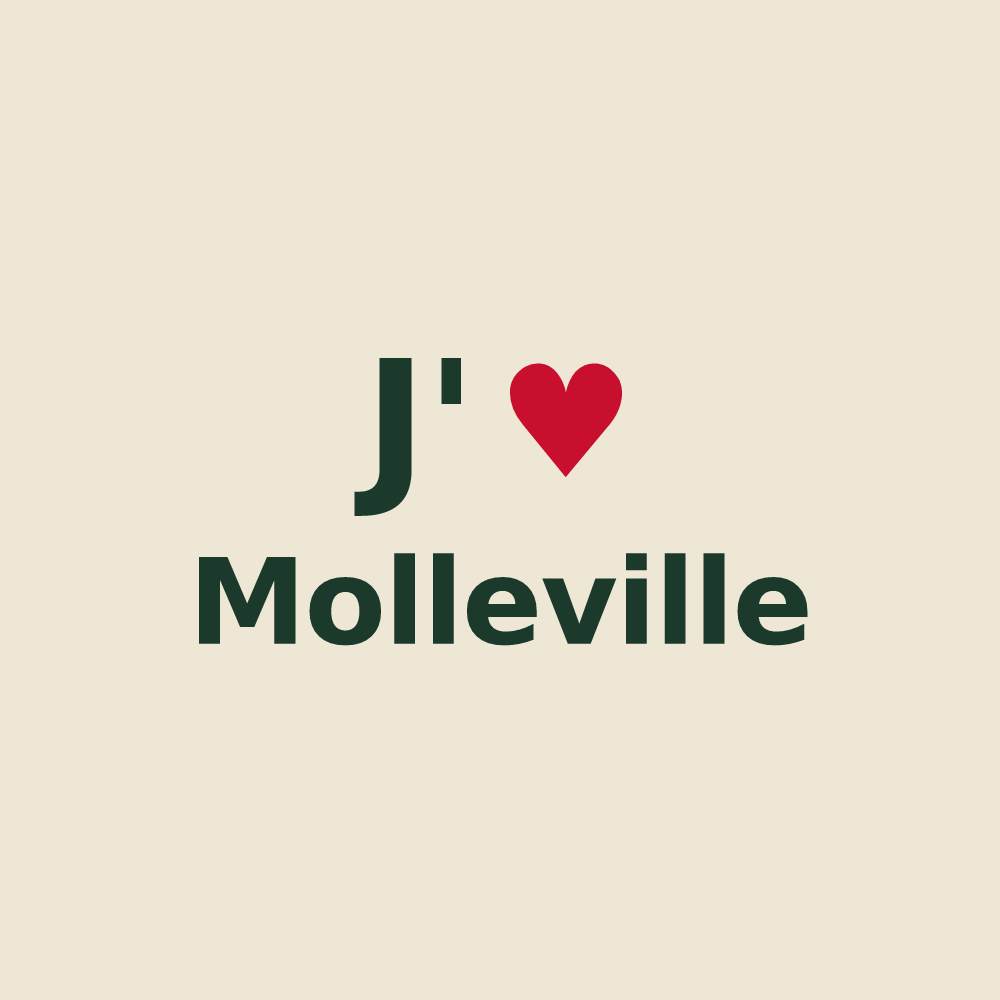 Tote bag personnalisé Molleville — design J'aime Molleville