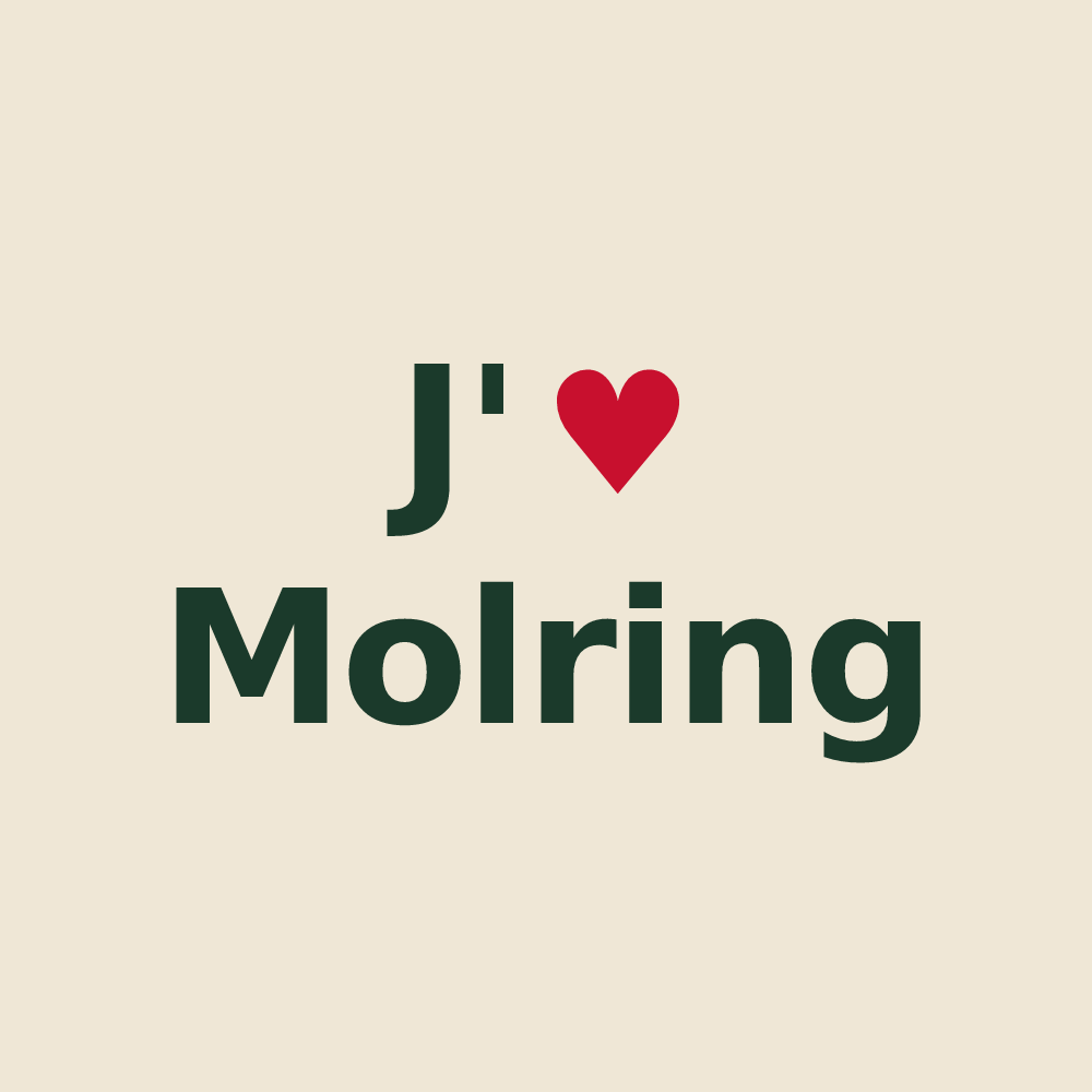 Tote bag personnalisé Molring — design J'aime Molring