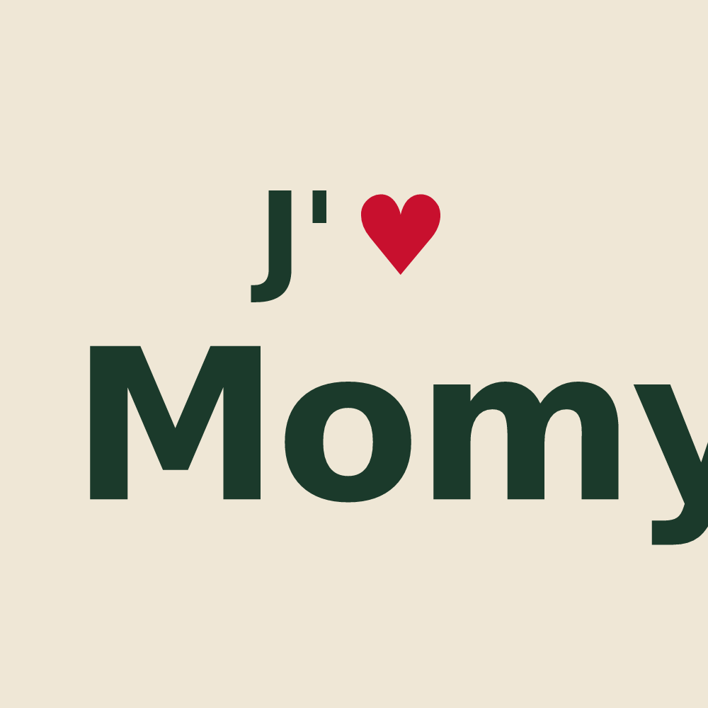 Tote bag personnalisé Momy — design J'aime Momy