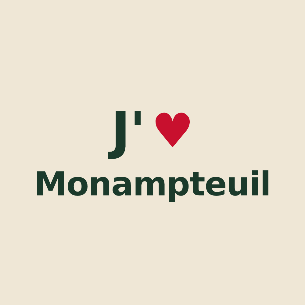 Tote bag personnalisé Monampteuil — design J'aime Monampteuil