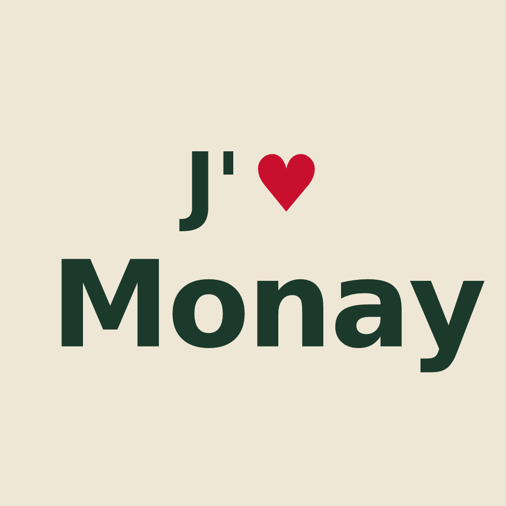 Tote bag personnalisé Monay — design J'aime Monay