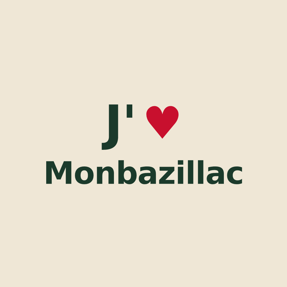 Tote bag personnalisé Monbazillac — design J'aime Monbazillac