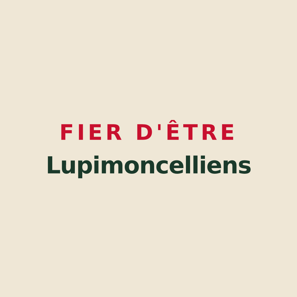Tote bag « Fier d'être Lupimoncelliens » — design pour Monceau-lès-Leups