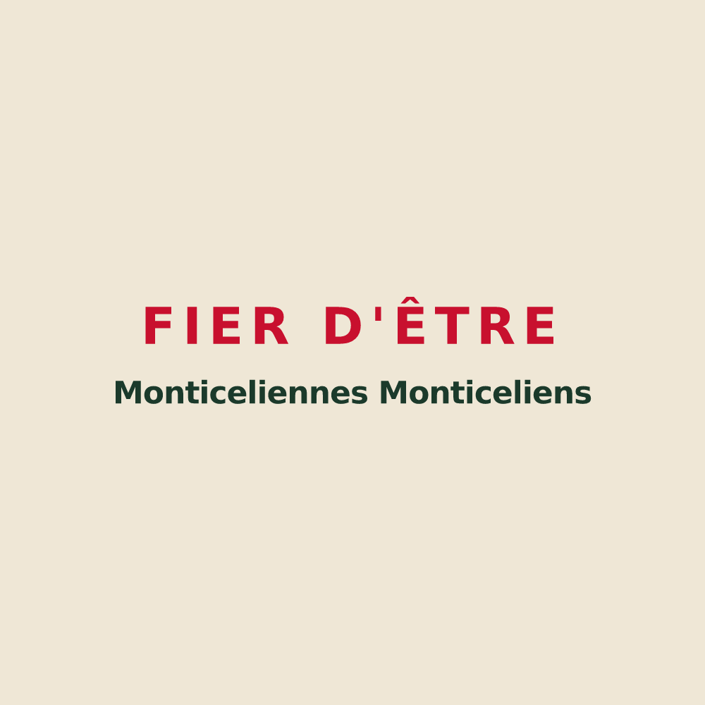 Tote bag « Fier d'être Monticeliennes Monticeliens » — design pour Moncel-sur-Vair