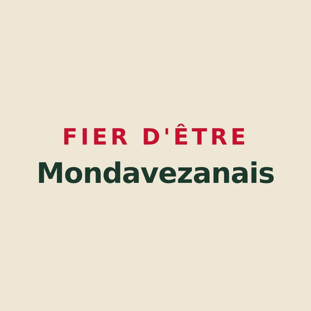Tote bag « Fier d'être Mondavezanais » — design pour Mondavezan