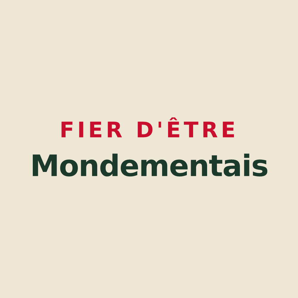 Tote bag « Fier d'être Mondementais » — design pour Mondement-Montgivroux