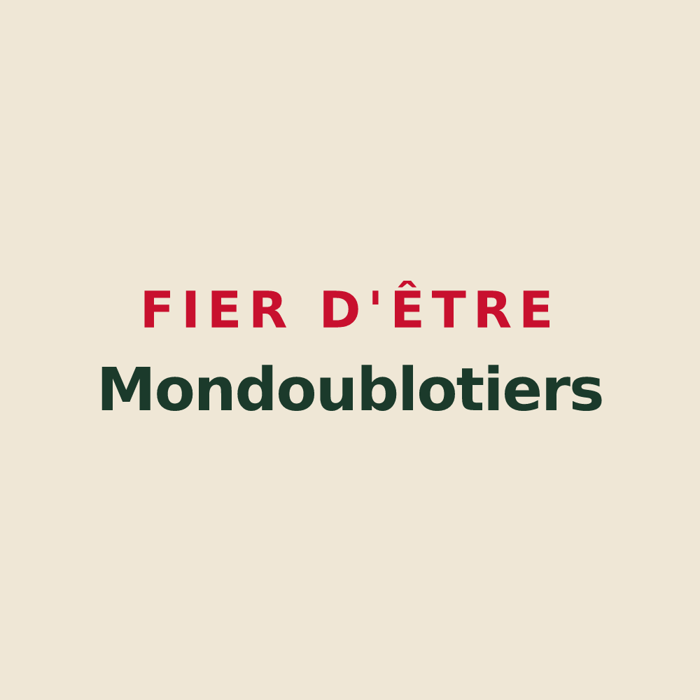 Tote bag « Fier d'être Mondoublotiers » — design pour Mondoubleau