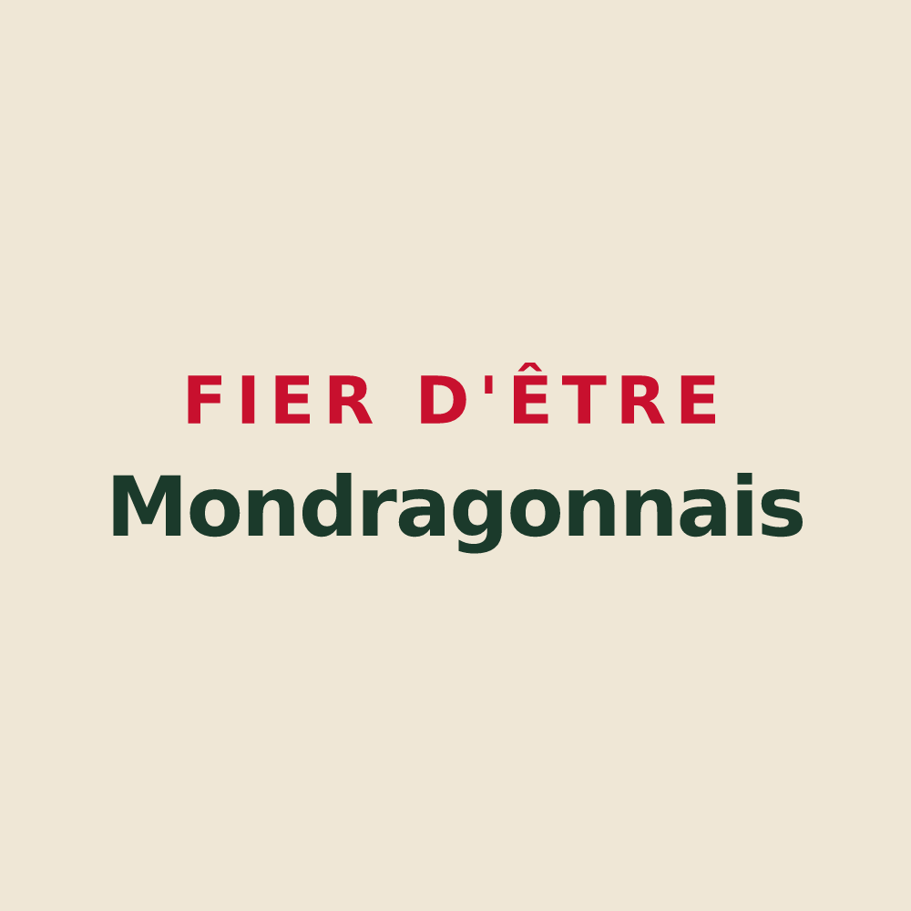 Tote bag « Fier d'être Mondragonnais » — design pour Mondragon