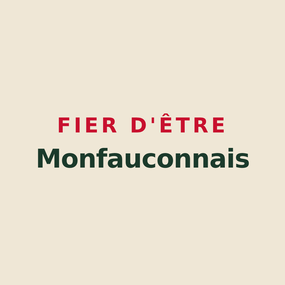 Tote bag « Fier d'être Monfauconnais » — design pour Monfaucon