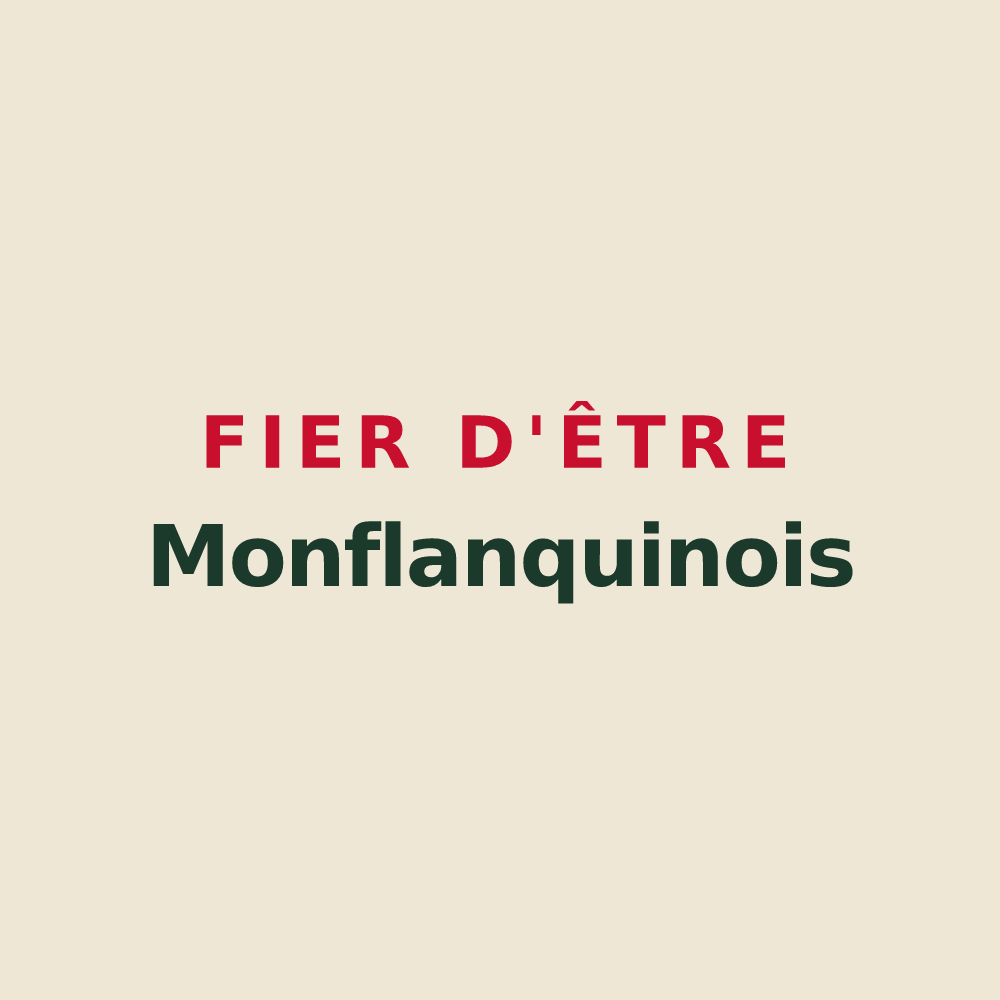 Tote bag « Fier d'être Monflanquinois » — design pour Monflanquin