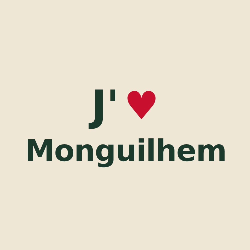 Tote bag personnalisé Monguilhem — design J'aime Monguilhem