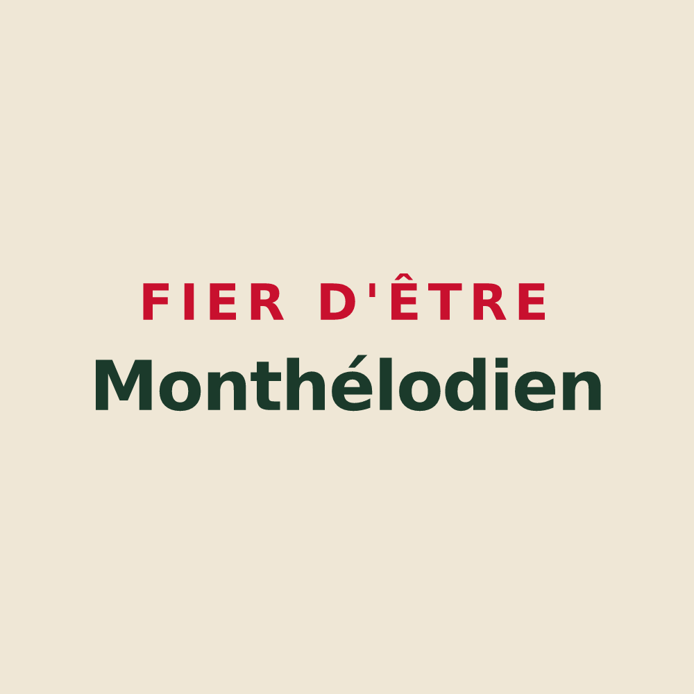 Tote bag « Fier d'être Monthélodien » — design pour Monhoudou