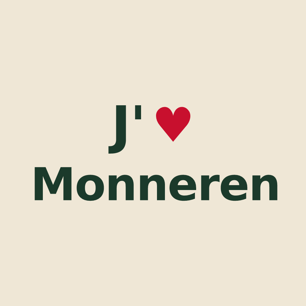 Tote bag personnalisé Monneren — design J'aime Monneren