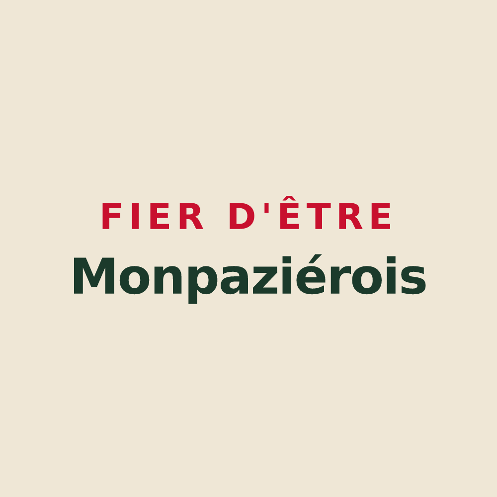 Tote bag « Fier d'être Monpaziérois » — design pour Monpazier