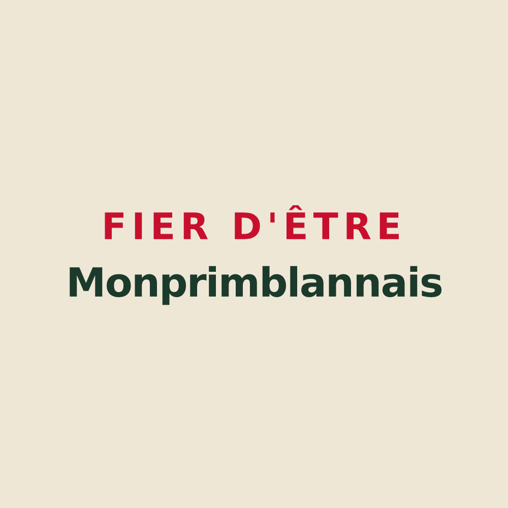 Tote bag « Fier d'être Monprimblannais » — design pour Monprimblanc