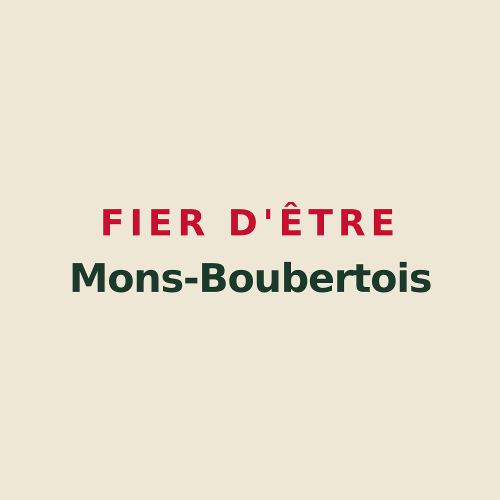Tote bag « Fier d'être Mons-Boubertois » — design pour Mons-Boubert