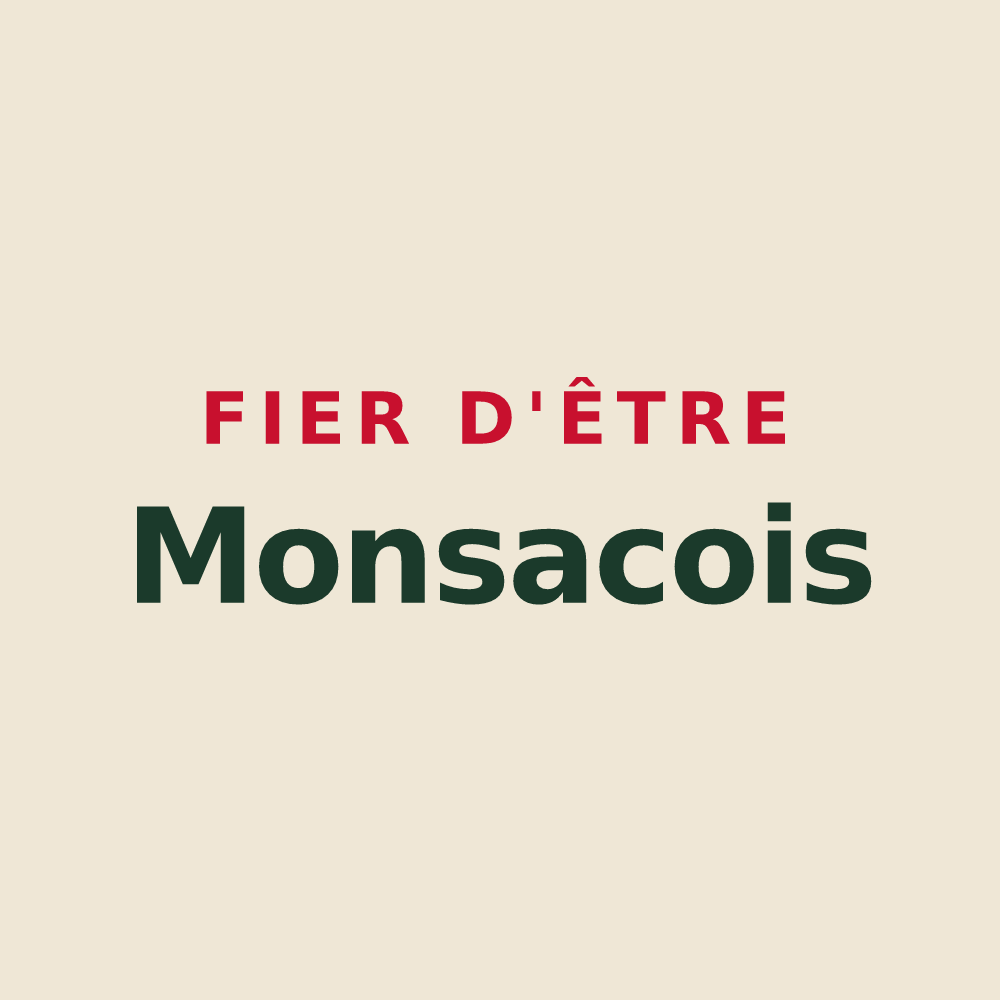 Tote bag « Fier d'être Monsacois » — design pour Monsac