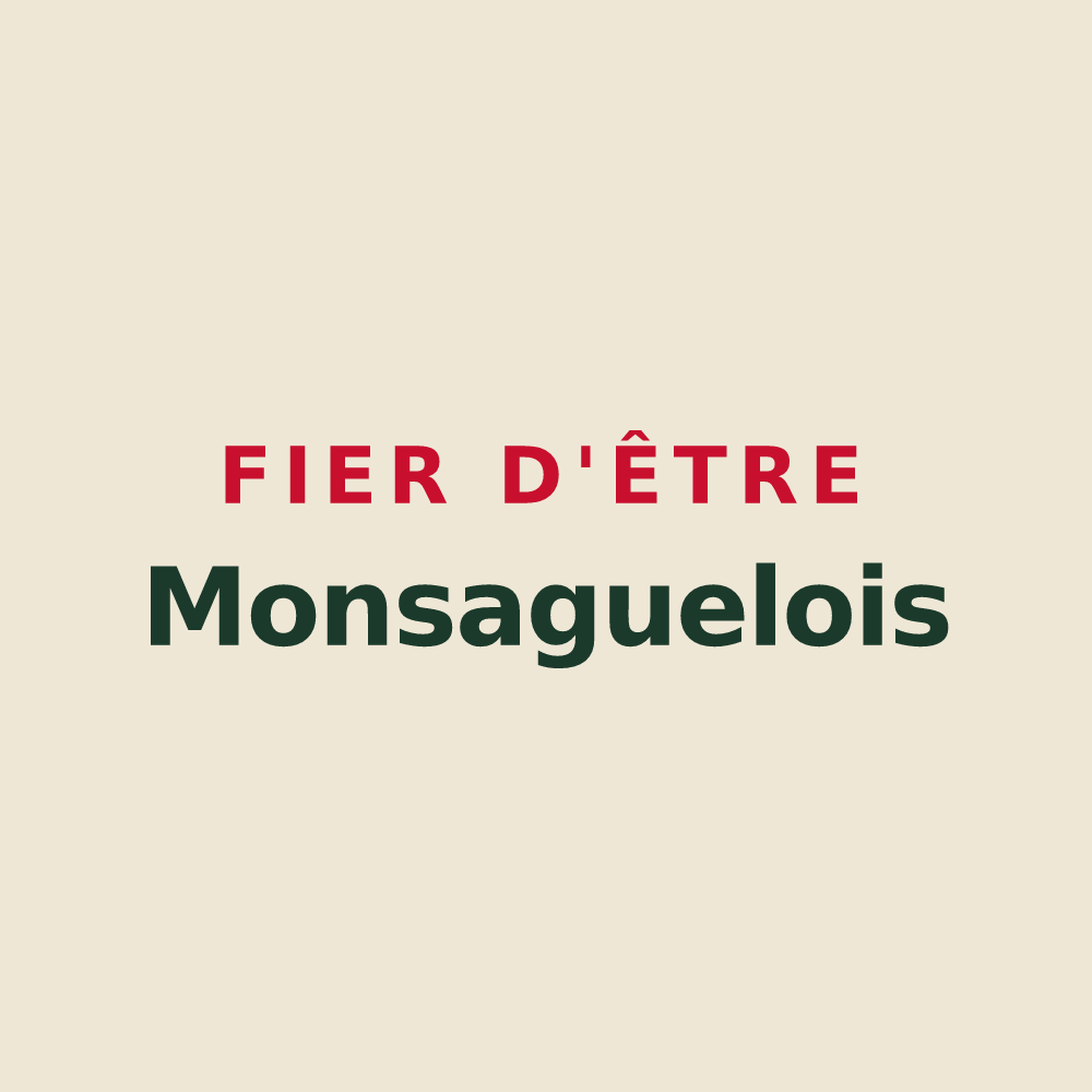 Tote bag « Fier d'être Monsaguelois » — design pour Monsaguel