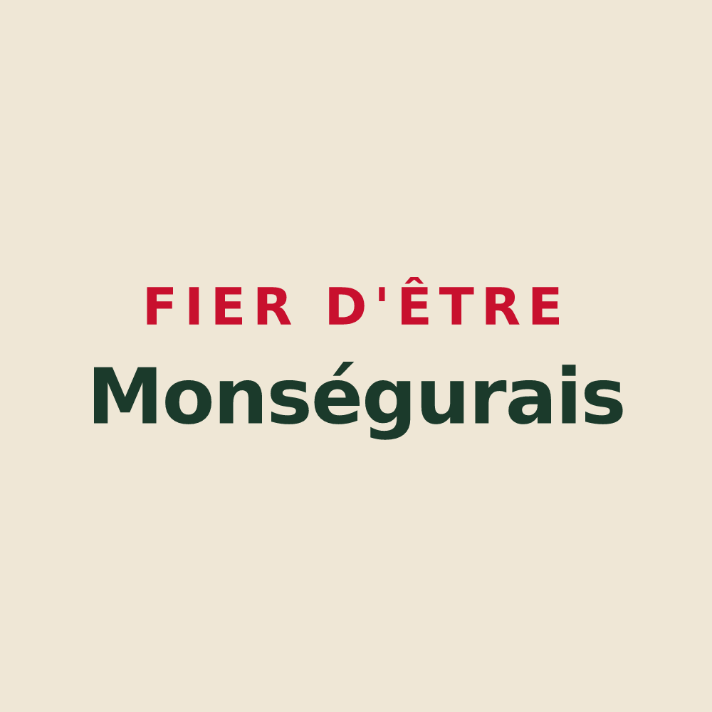 Tote bag « Fier d'être Monségurais » — design pour Monségur