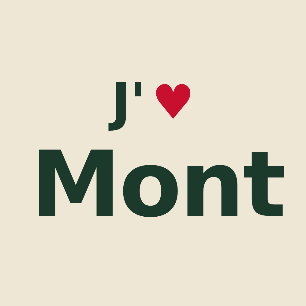 Tote bag personnalisé Mont — design J'aime Mont