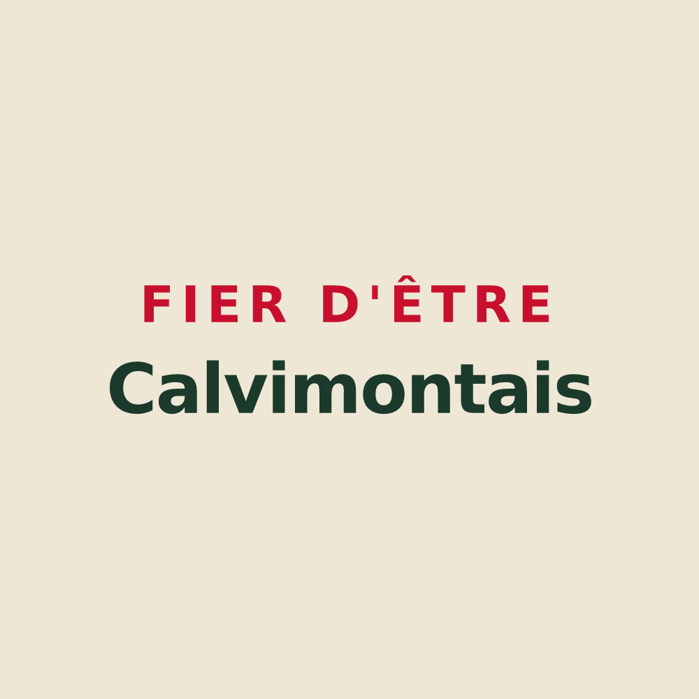 Tote bag « Fier d'être Calvimontais » — design pour Mont-Cauvaire
