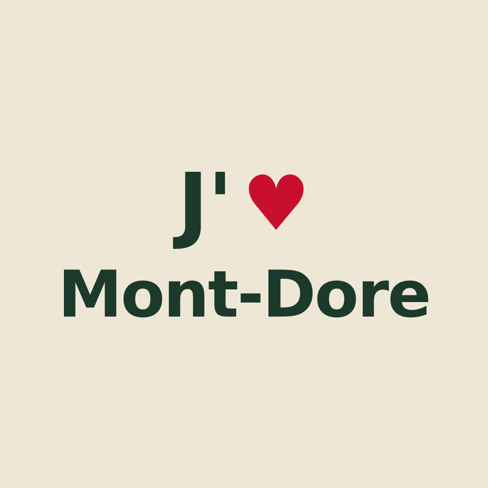 Tote bag personnalisé Mont-Dore — design J'aime Mont-Dore