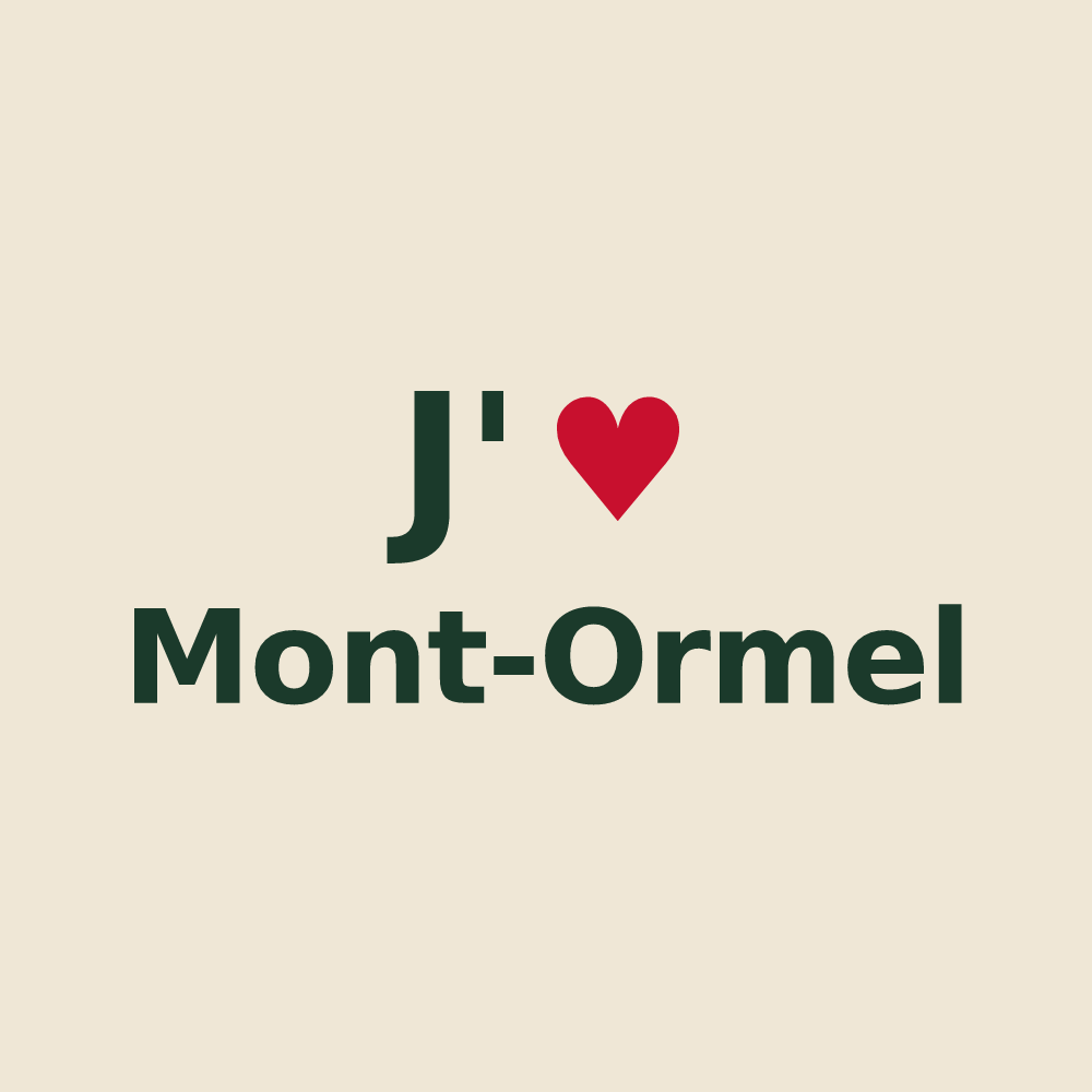 Tote bag personnalisé Mont-Ormel — design J'aime Mont-Ormel