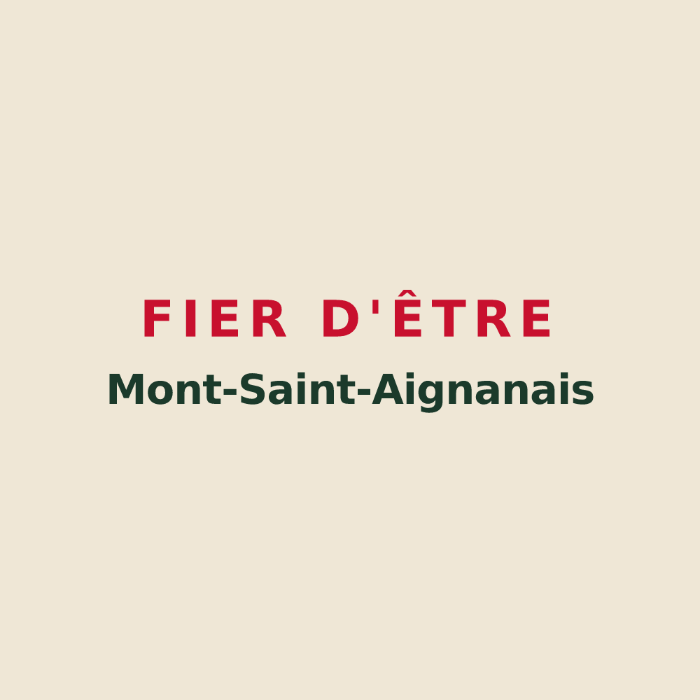Tote bag « Fier d'être Mont-Saint-Aignanais » — design pour Mont-Saint-Aignan