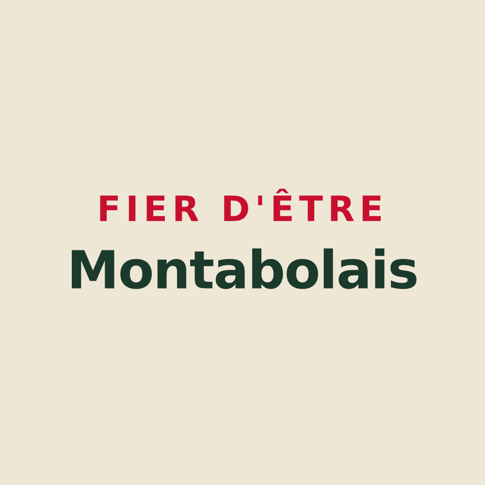Tote bag « Fier d'être Montabolais » — design pour Montabot