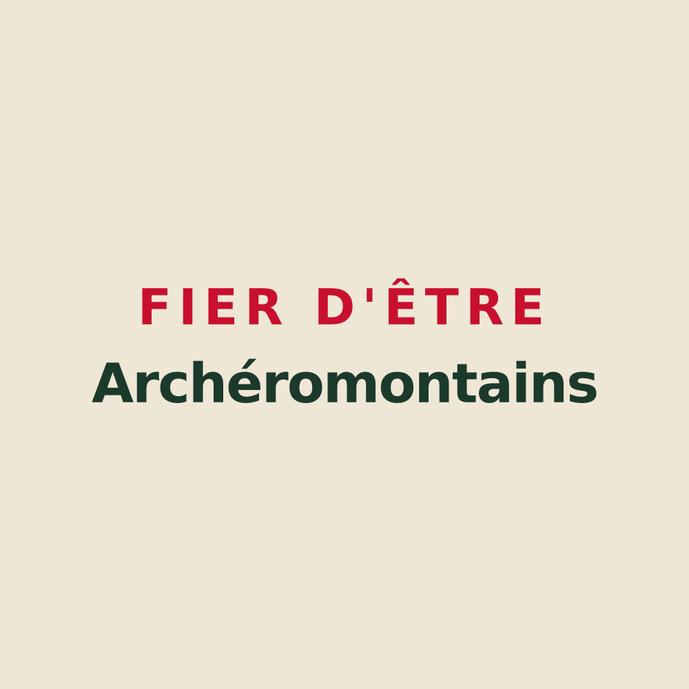 Tote bag « Fier d'être Archéromontains » — design pour Montacher-Villegardin