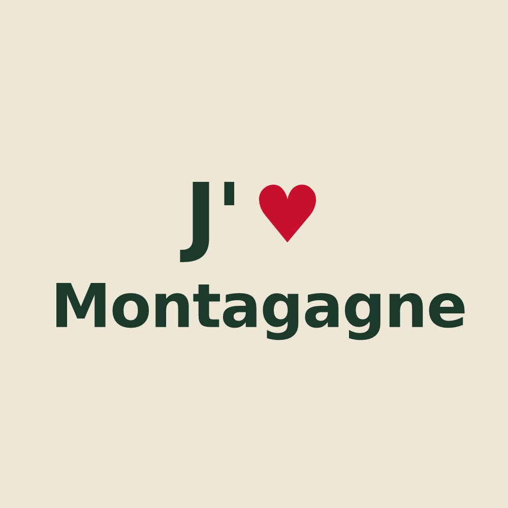 Tote bag personnalisé Montagagne — design J'aime Montagagne