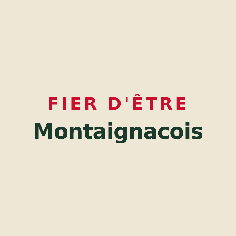 Tote bag « Fier d'être Montaignacois » — design pour Montaignac-sur-Doustre