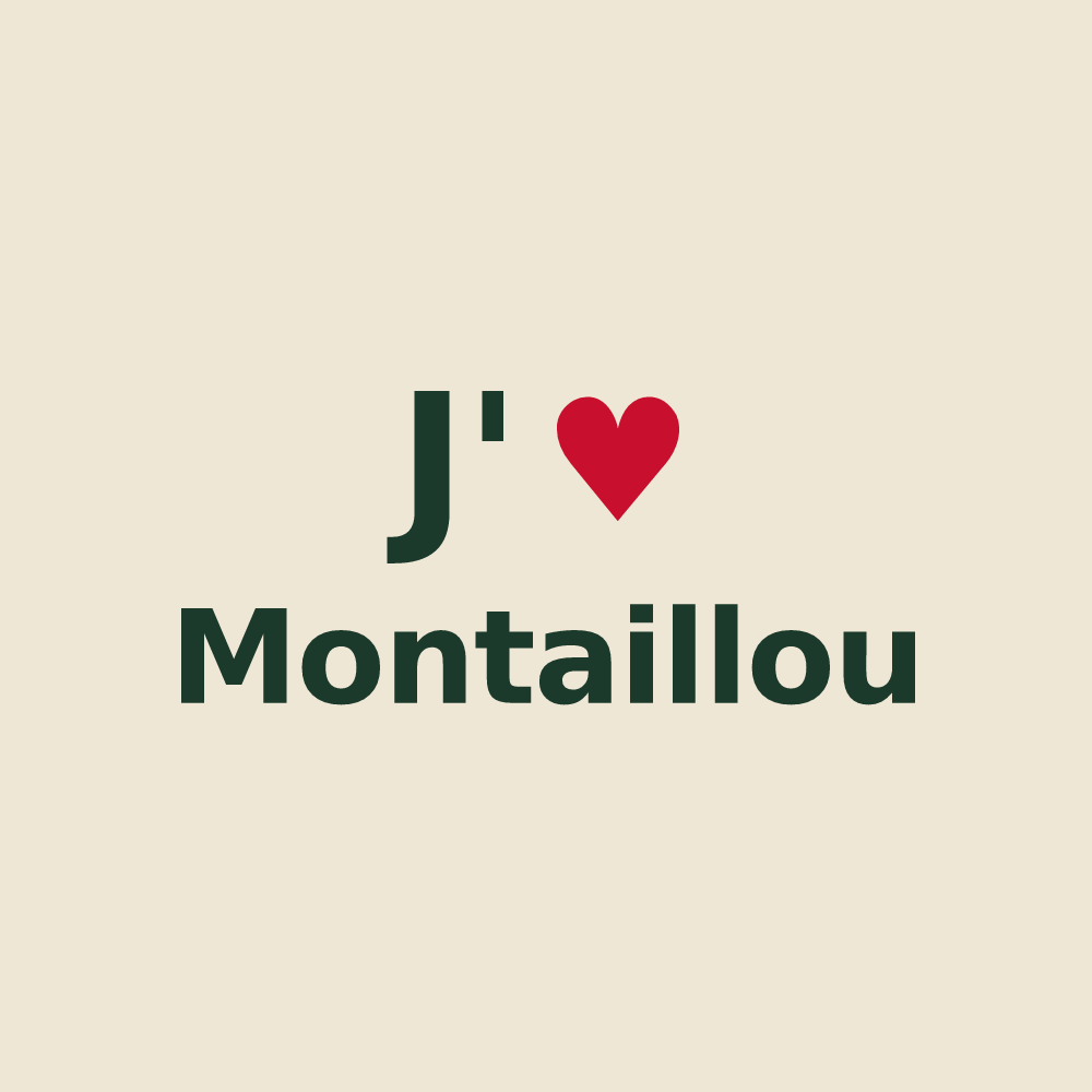 Tote bag personnalisé Montaillou — design J'aime Montaillou