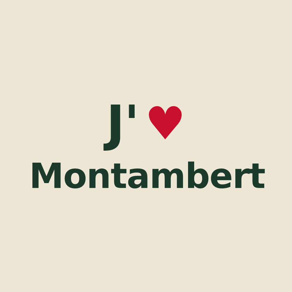 Tote bag personnalisé Montambert — design J'aime Montambert